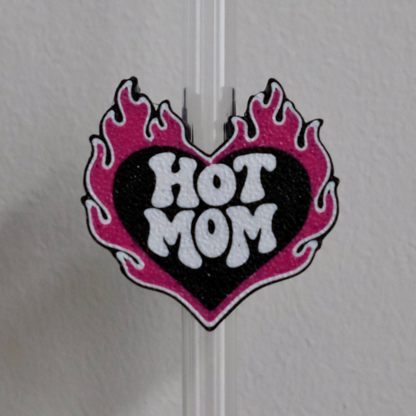 Pink Hot Mom Straw Topper