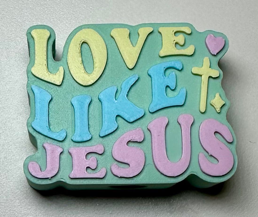 Love Like Jesus Straw Topper
