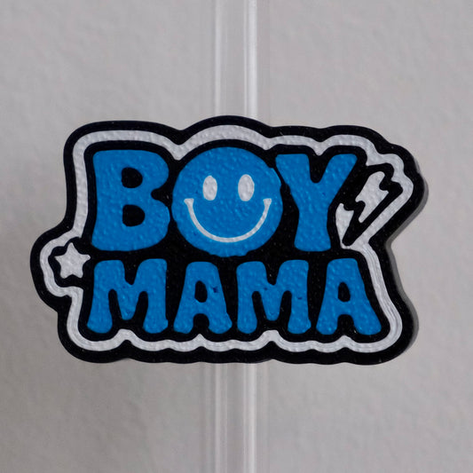 Boy Mama Straw Topper