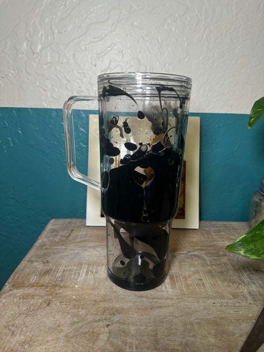 Premade 40oz Black Lava Cup