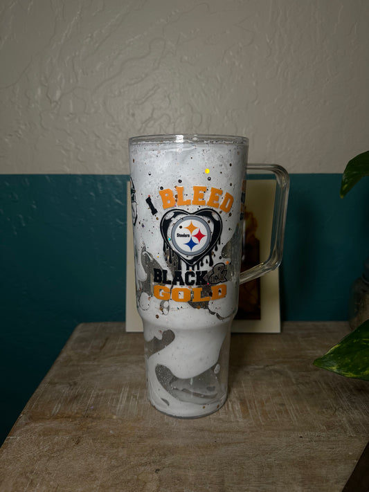 Premade 40oz Steelers Lava Cup