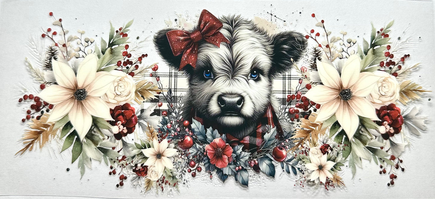 Christmas Highland Cow