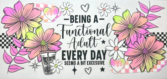 Being A Functional Adult Seems Excessive