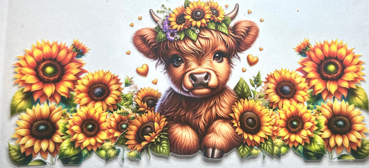 Cow & Sunflowers #2