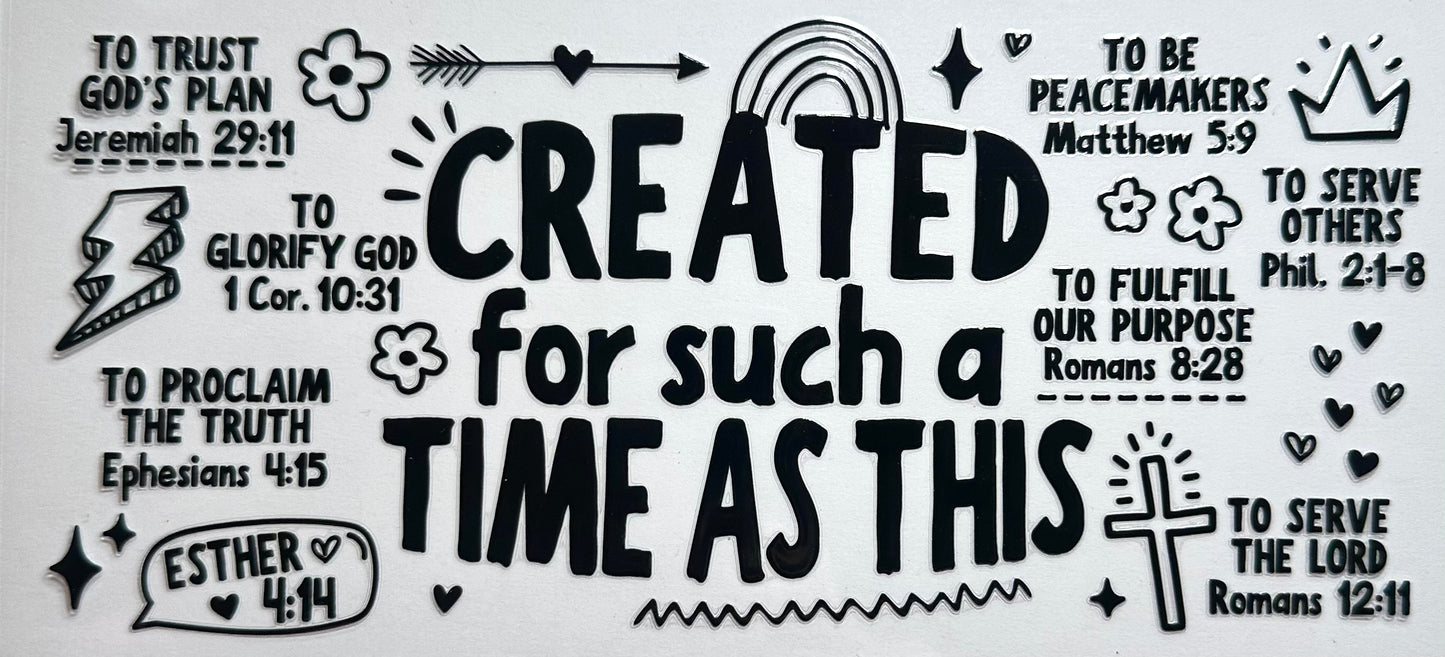 Created For Such A Time As This